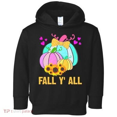 Fall Y'all Season Cute Gift For Her Toddler Hoodie