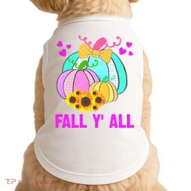 Fall Y'all Season Cute Gift For Her Doggie Tank