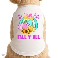 Fall Y'all Season Cute Gift For Her Doggie Tank thumb 0