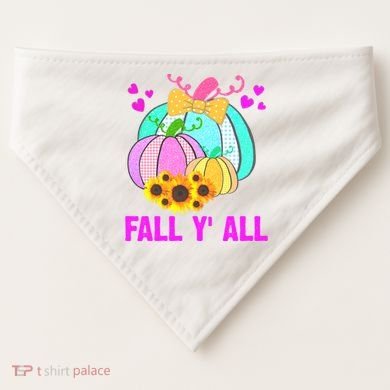 Fall Y'all Season Cute Gift For Her USA-Made Doggie Bandana