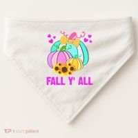 Fall Y'all Season Cute Gift For Her USA-Made Doggie Bandana thumb 0