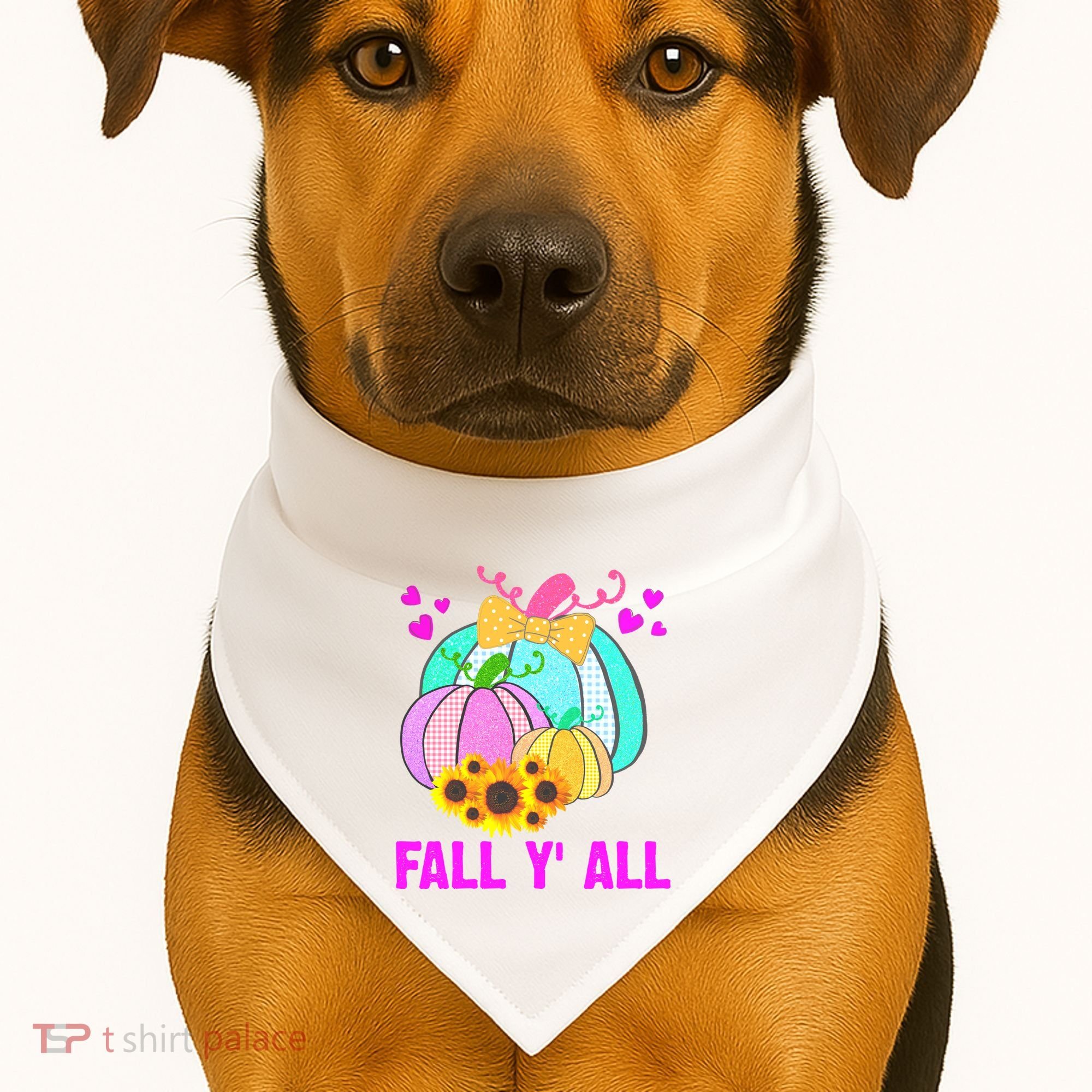 Fall Y'all Season Cute Gift For Her USA-Made Doggie Bandana