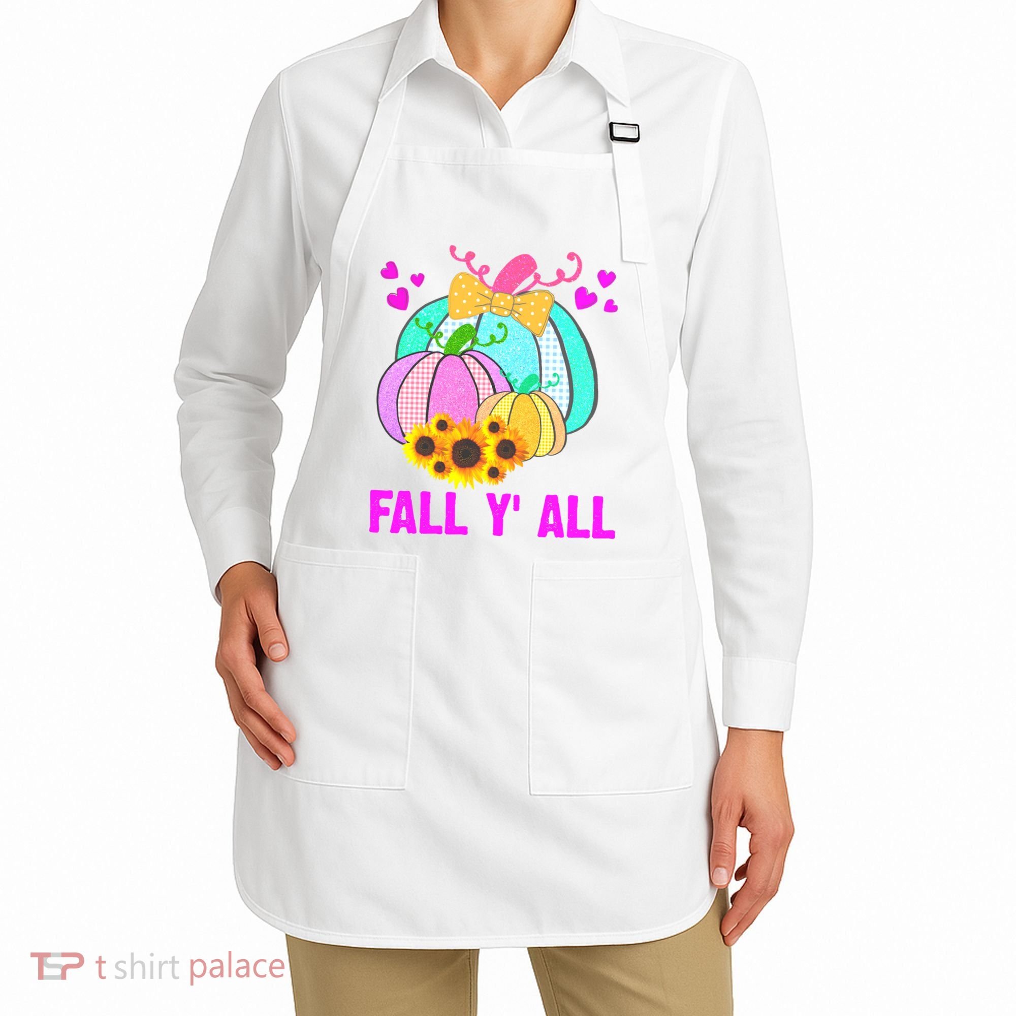 Fall Y'all Season Cute Gift For Her Apron