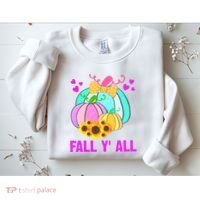 Fall Y'all Season Cute Gift For Her Sweatshirt thumb 2