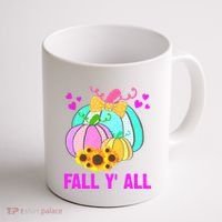 Fall Y'all Season Cute Gift For Her Coffee Mug thumb 1