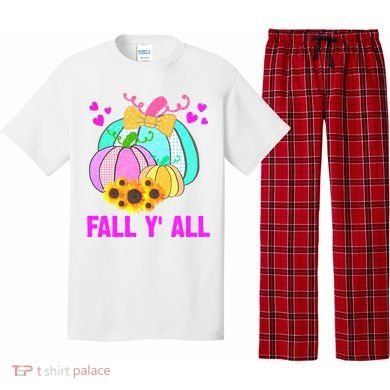 Fall Y'all Season Cute Gift For Her Pajama Set