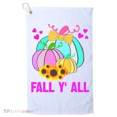 Fall Y'all Season Cute Gift For Her Golf Towel