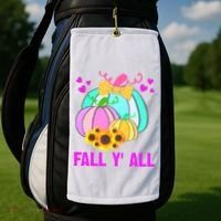 Fall Y'all Season Cute Gift For Her Golf Towel thumb 2