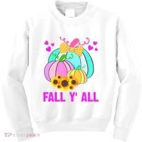 Fall Y'all Season Cute Gift For Her Kids Sweatshirt thumb 0