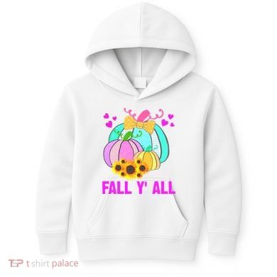 Fall Y'all Season Cute Gift For Her Kids Hoodie