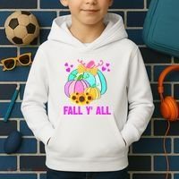 Fall Y'all Season Cute Gift For Her Kids Hoodie thumb 2