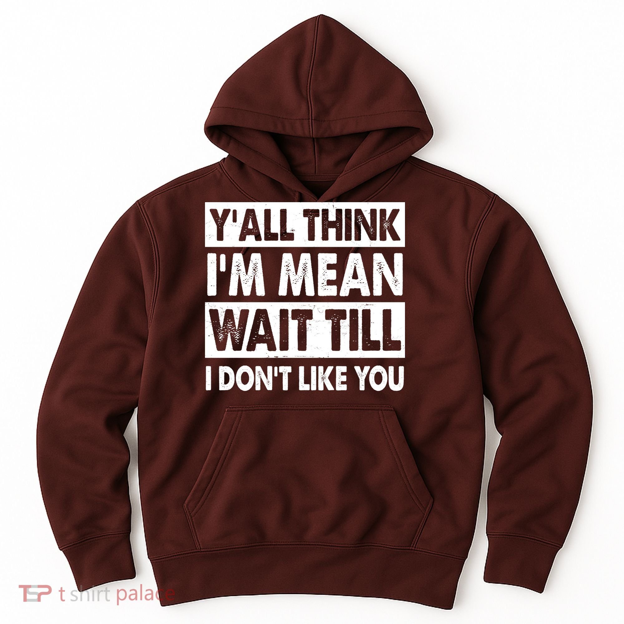 Funny Y'all Think I'm Mean Wait Till I Don't Like You Hoodie