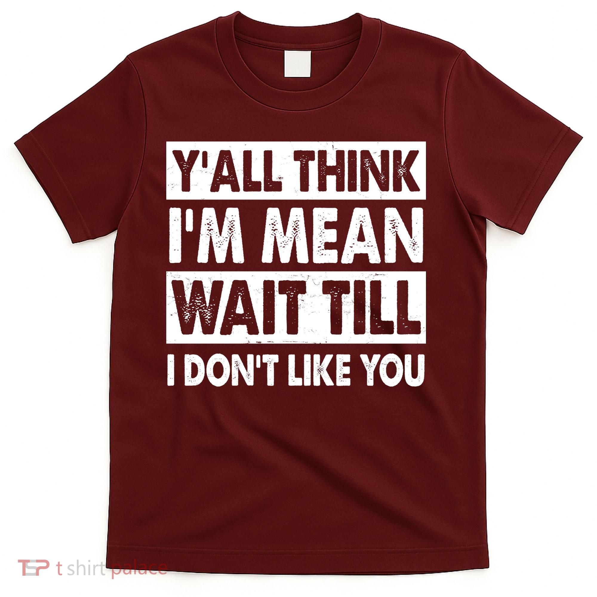 Funny Y'all Think I'm Mean Wait Till I Don't Like You T-Shirt