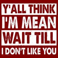 Funny Y'all Think I'm Mean Wait Till I Don't Like You Kids Hoodie thumb 2