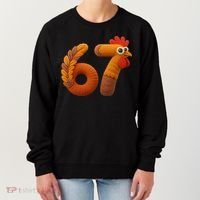 Faux Yarn Thanksgiving 67 Meme Sixty Seven Women's Sweatshirt thumb 0