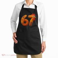 Faux Yarn Thanksgiving 67 Meme Sixty Seven Apron thumb 2