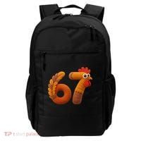 Faux Yarn Thanksgiving 67 Meme Sixty Seven Backpack thumb 0