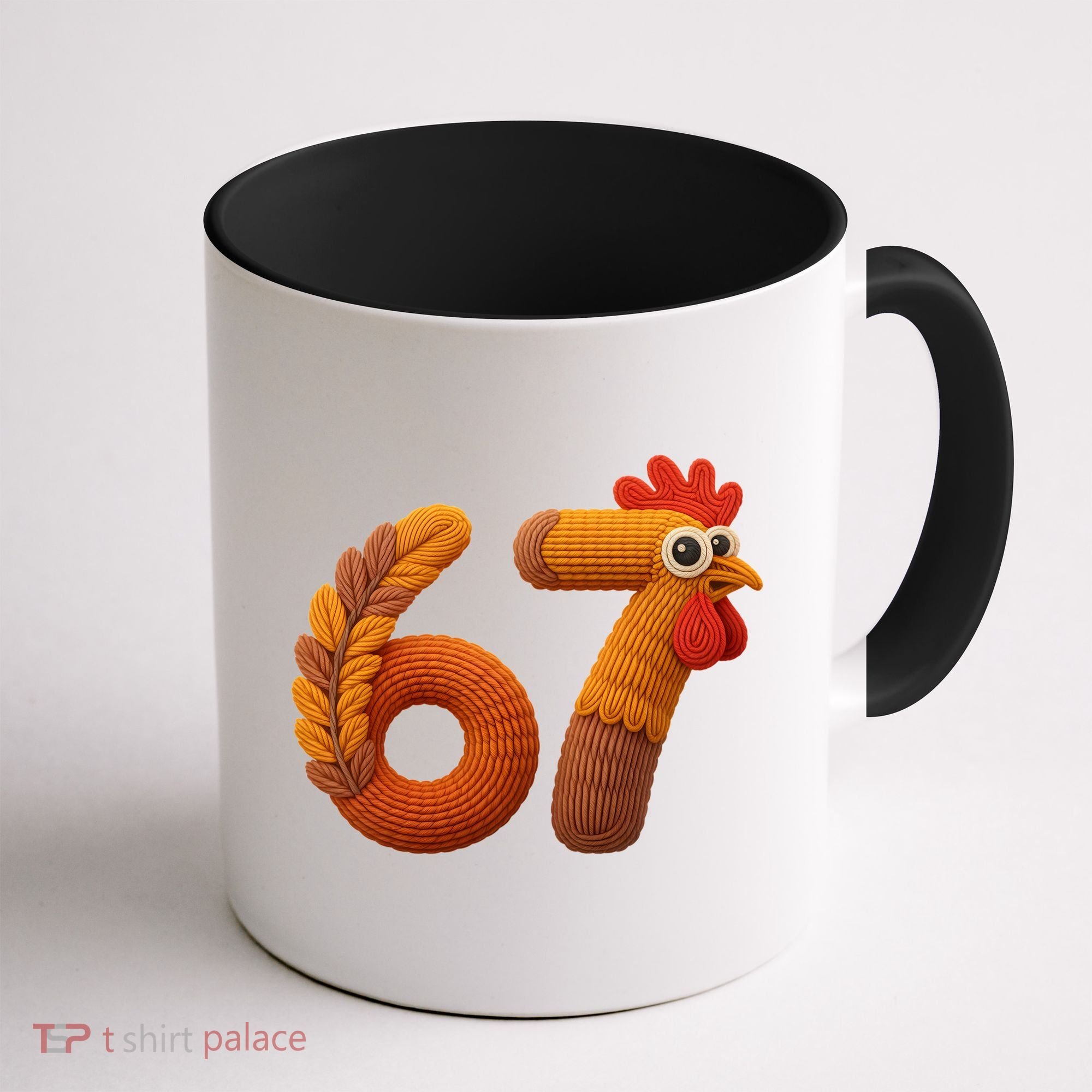 Faux Yarn Thanksgiving 67 Meme Sixty Seven Coffee Mug