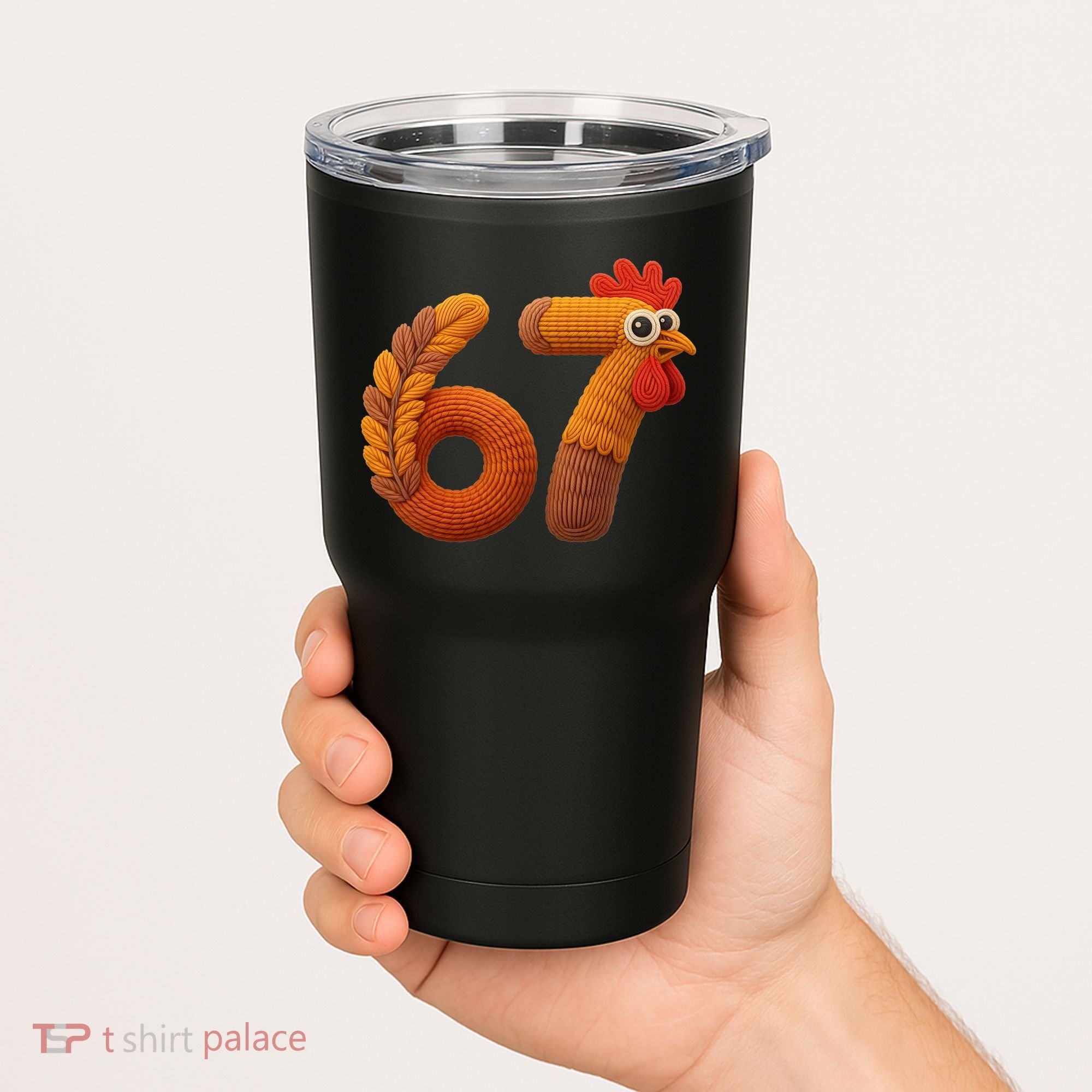Faux Yarn Thanksgiving 67 Meme Sixty Seven Tumbler