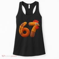 Faux Yarn Thanksgiving 67 Meme Sixty Seven Women's Tank Top thumb 0