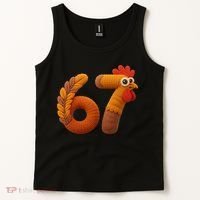 Faux Yarn Thanksgiving 67 Meme Sixty Seven Tank Top thumb 2