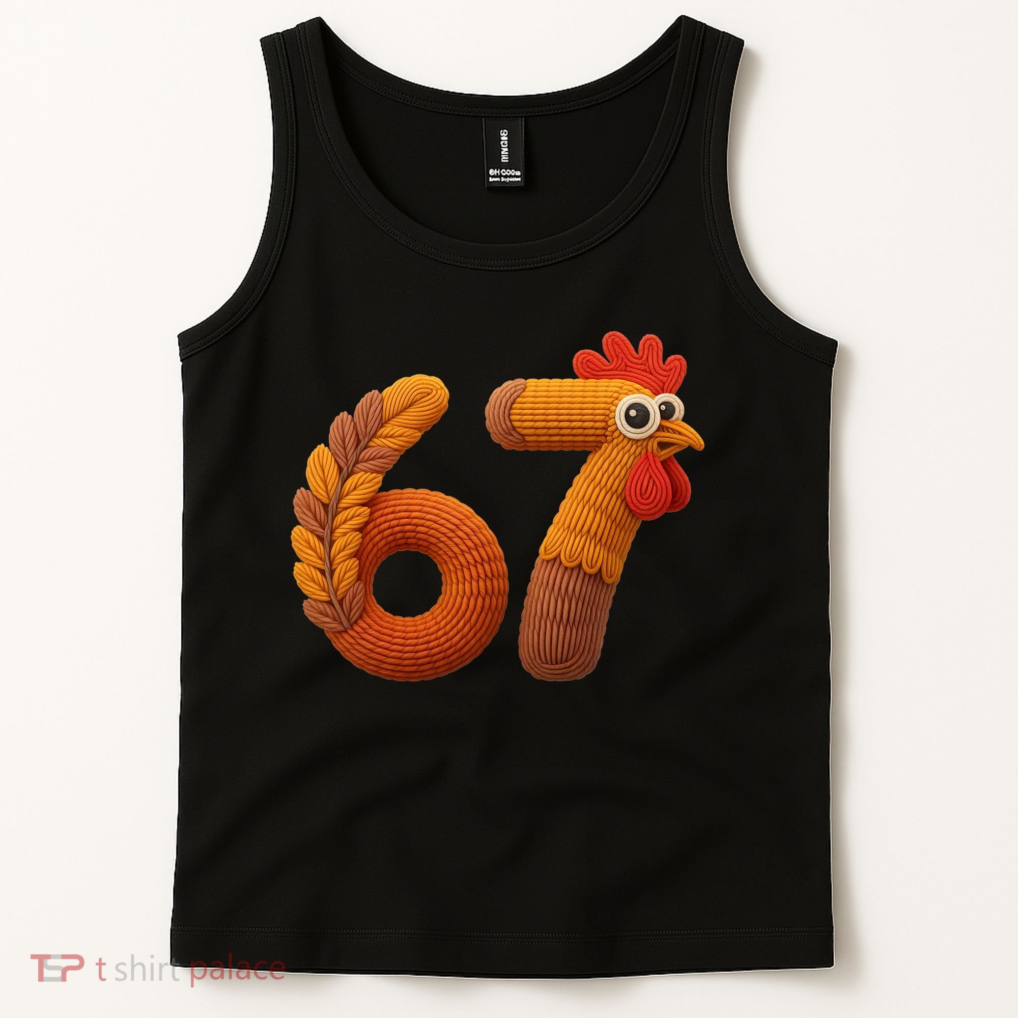 Faux Yarn Thanksgiving 67 Meme Sixty Seven Tank Top