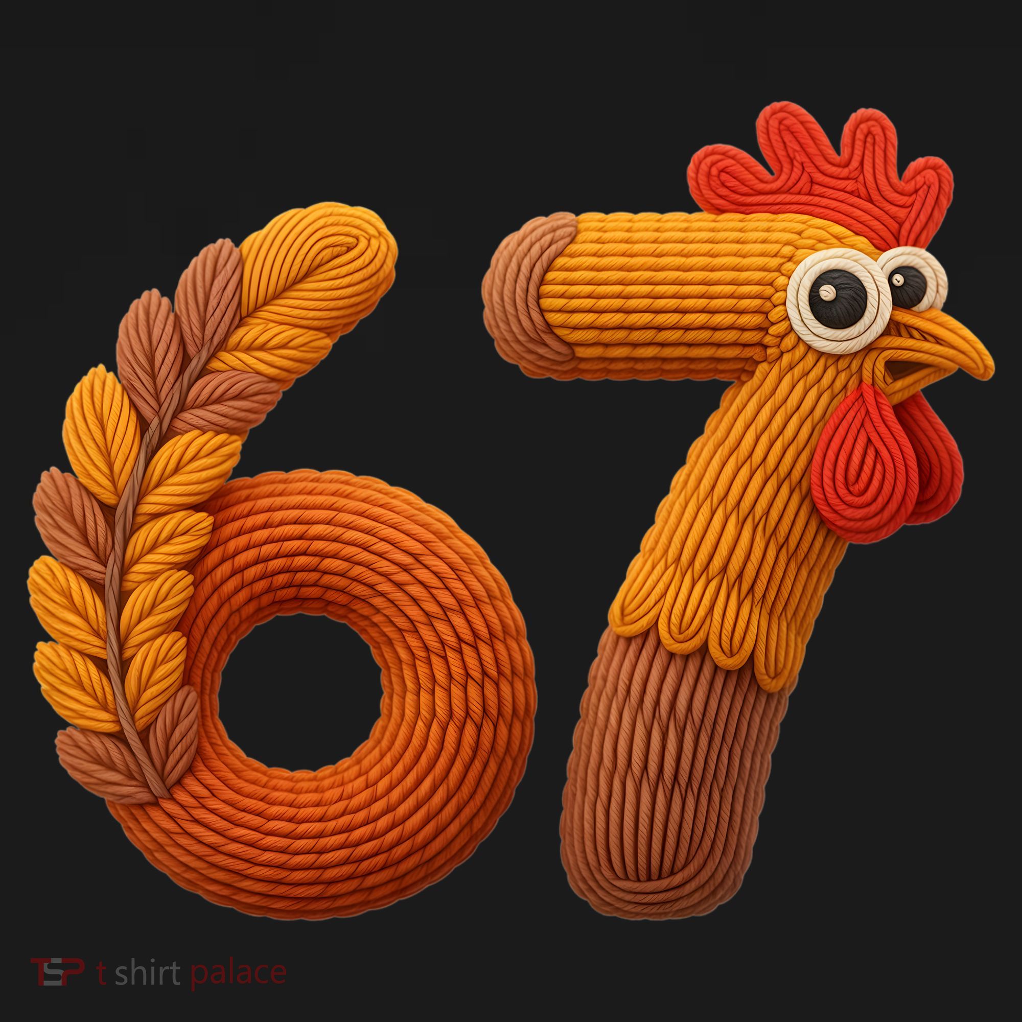 Faux Yarn Thanksgiving 67 Meme Sixty Seven Tank Top