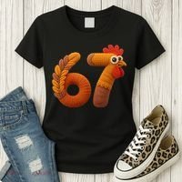 Faux Yarn Thanksgiving 67 Meme Sixty Seven Women's T-Shirt thumb 3
