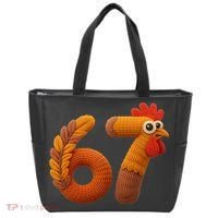 Faux Yarn Thanksgiving 67 Meme Sixty Seven Tote Bag thumb 0