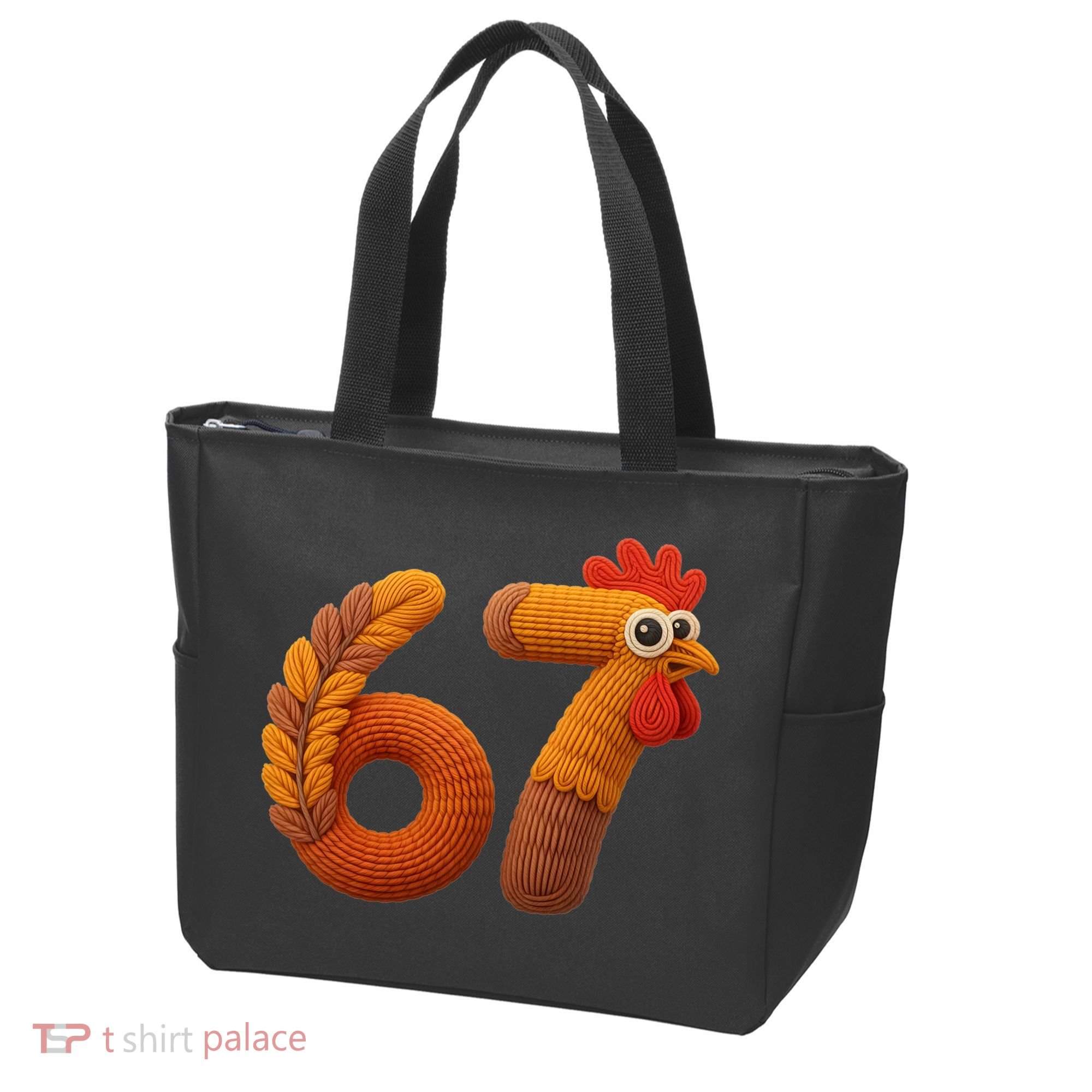 Faux Yarn Thanksgiving 67 Meme Sixty Seven Tote Bag