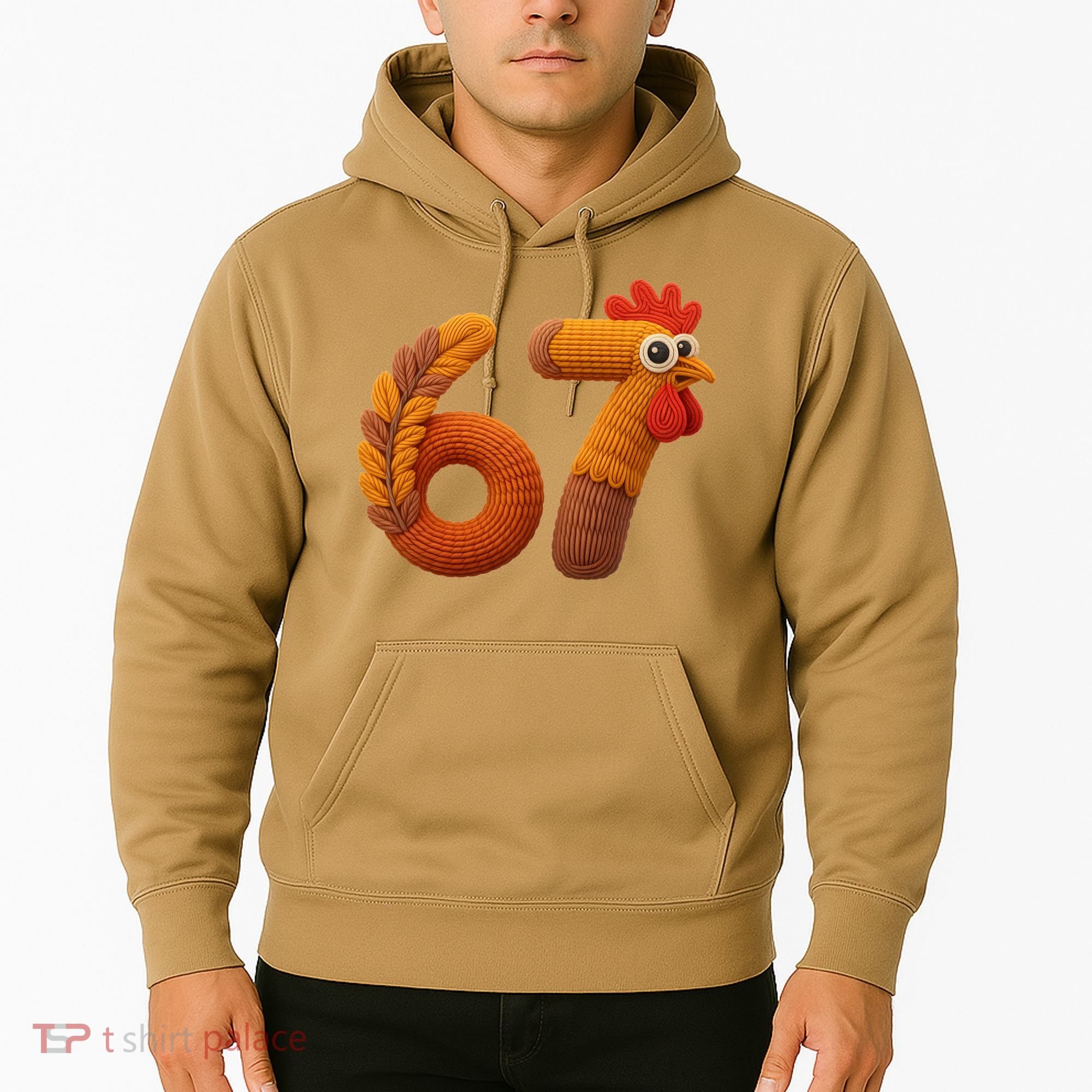 Faux Yarn Thanksgiving 67 Meme Sixty Seven Hoodie