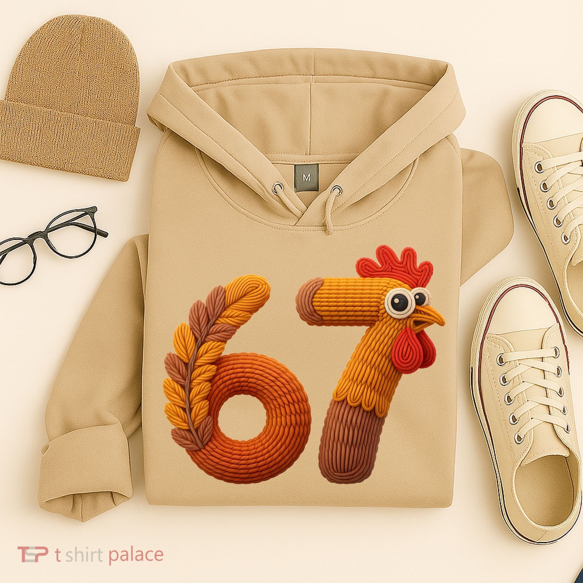 Faux Yarn Thanksgiving 67 Meme Sixty Seven Hoodie