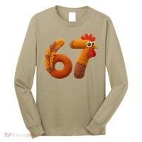 Faux Yarn Thanksgiving 67 Meme Sixty Seven Long Sleeve Shirt thumb 0
