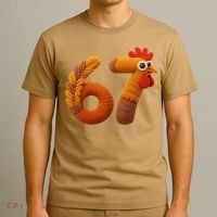 Faux Yarn Thanksgiving 67 Meme Sixty Seven T-Shirt thumb 3