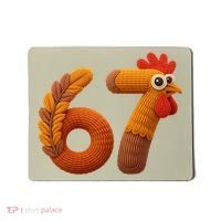 Faux Yarn Thanksgiving 67 Meme Sixty Seven Mousepad thumb 0