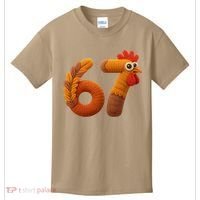 Faux Yarn Thanksgiving 67 Meme Sixty Seven Kids T-Shirt thumb 0