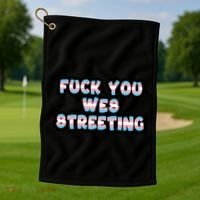 Fuck You Wes Streeting Protect Golf Towel thumb 1