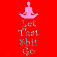 Funny Yoga Workout Gift Idea Let That Shit Go Gift Santa Hat thumb 1