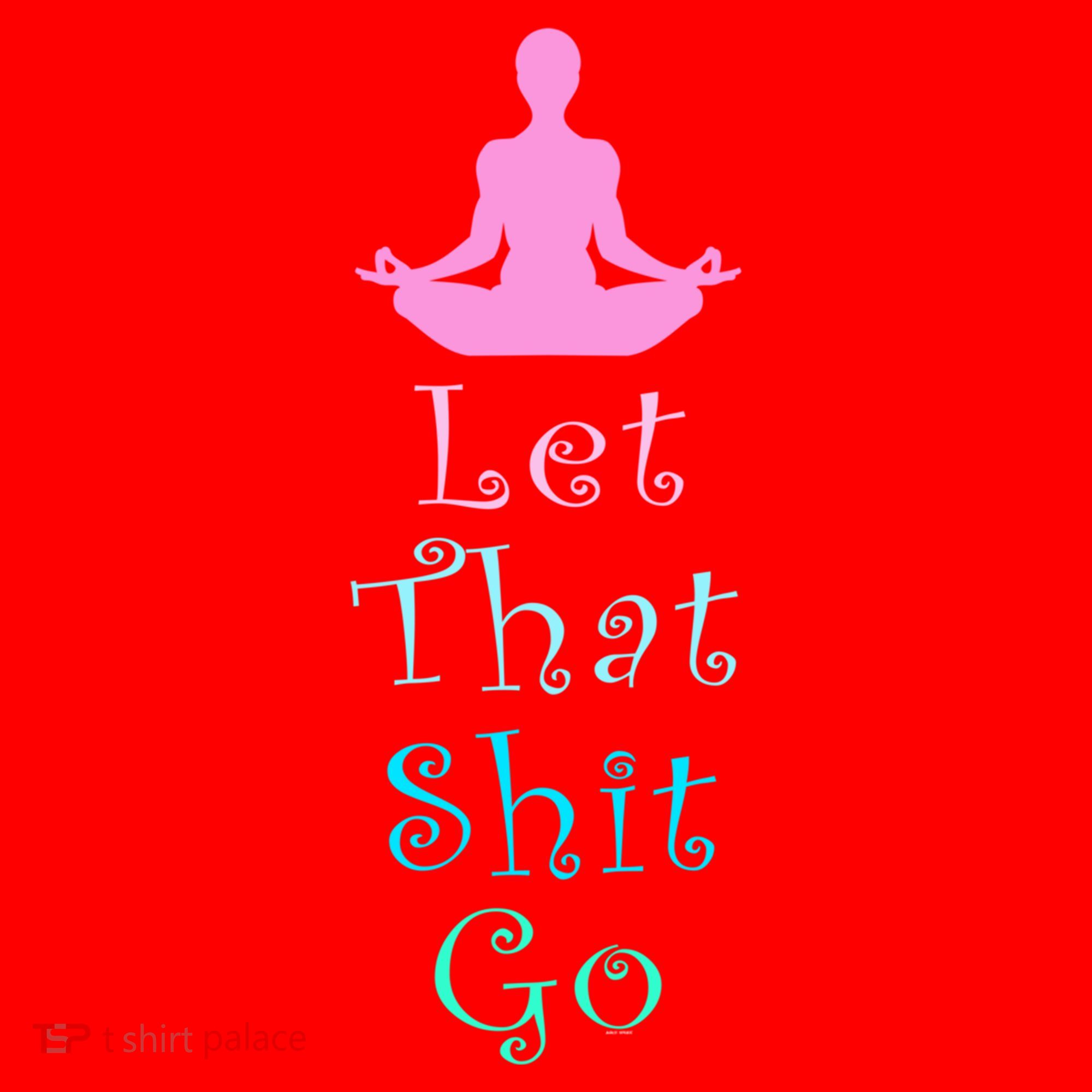 Funny Yoga Workout Gift Idea Let That Shit Go Gift Santa Hat