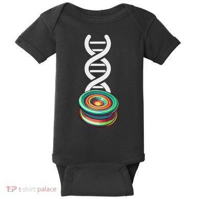 Funny Yo Yo Toy Trick Yoyo Dna Baby Bodysuit
