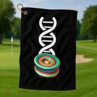 Funny Yo Yo Toy Trick Yoyo Dna Golf Towel thumb 1