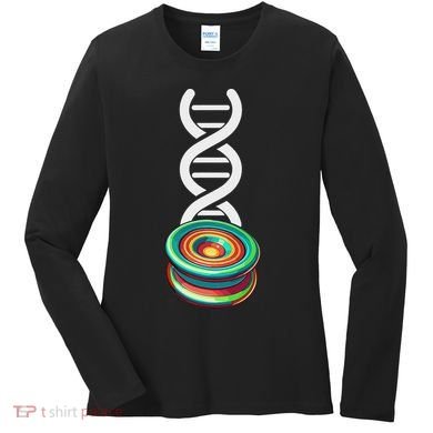 Funny Yo Yo Toy Trick Yoyo Dna Women's Long Sleeve Shirt