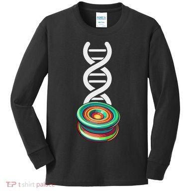 Funny Yo Yo Toy Trick Yoyo Dna Kids Long Sleeve Shirt