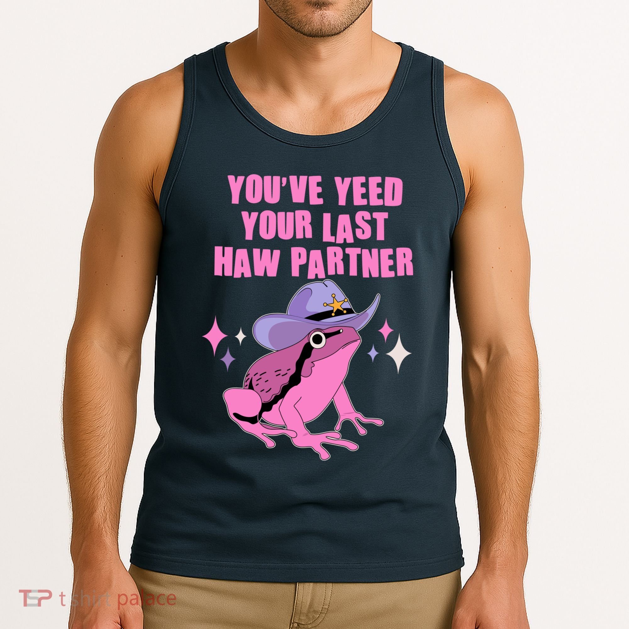 Funny Youve Yeed Your Last Haw Partner Cowboy Fog Tank Top