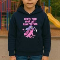 Funny Youve Yeed Your Last Haw Partner Cowboy Fog Kids Hoodie thumb 3