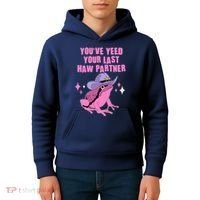 Funny Youve Yeed Your Last Haw Partner Cowboy Fog Kids Hoodie thumb 4