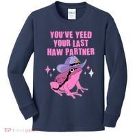 Funny Youve Yeed Your Last Haw Partner Cowboy Fog Kids Long Sleeve Shirt thumb 0