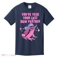 Funny Youve Yeed Your Last Haw Partner Cowboy Fog Kids T-Shirt thumb 0
