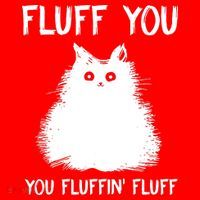 Fluff You You Fluffin' Fluff Funny Cat Kitten Santa Hat thumb 1