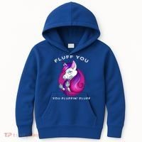 Fluff You You Fluffin' Fluff Gift Unicorn Gift Kids Hoodie thumb 0